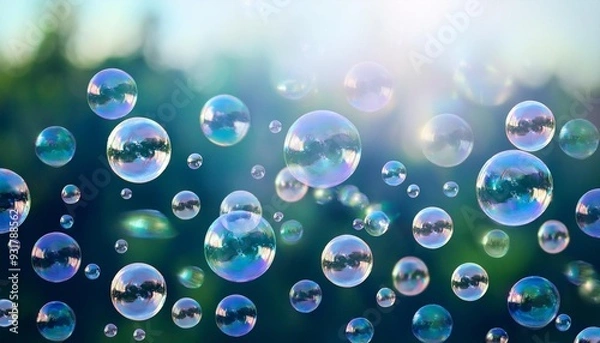 Fototapeta シャボン玉の背景
