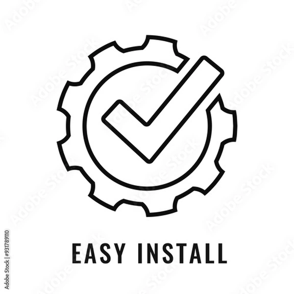Obraz Easy to install vector line icon