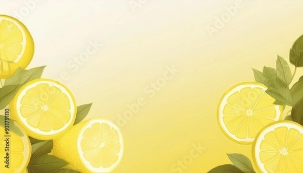 Obraz 黄色いグラデーション背景