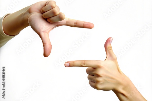 Obraz hands show frame