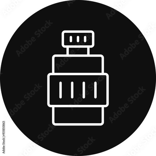 Fototapeta Bottle Vector Icon Design