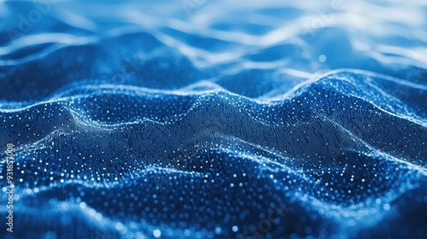 Fototapeta Blue Water Surface Close Up
