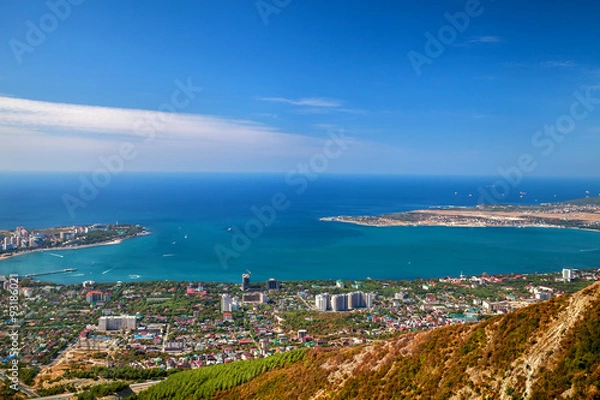 Obraz Вид на город Геленджик и Геленджикскую бухту. Краснодарский край. Россия