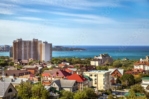 Obraz Вид на город Геленджик. Краснодарский край. Россия.