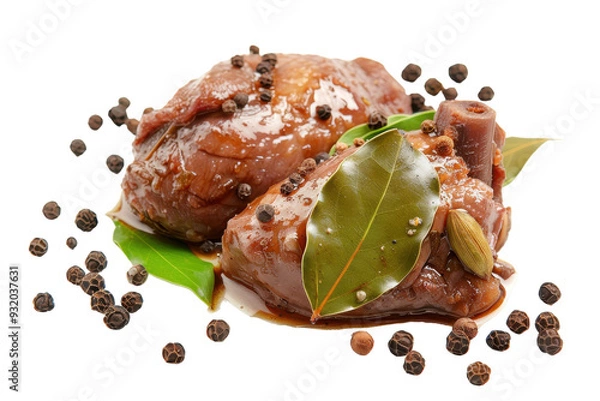 Obraz Traditional Adobo Cuisine Isolated On Transparent Background