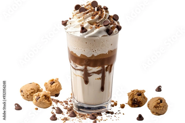 Obraz Fresh Cookie Dough Display Isolated On Transparent Background