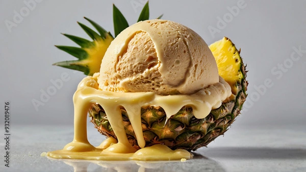 Obraz A sweety Icecream with white background 