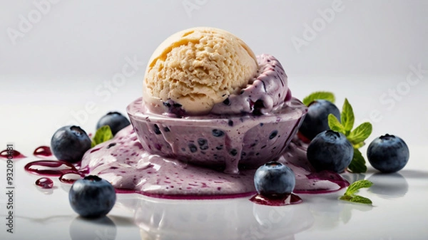 Obraz A sweety Icecream with white background 