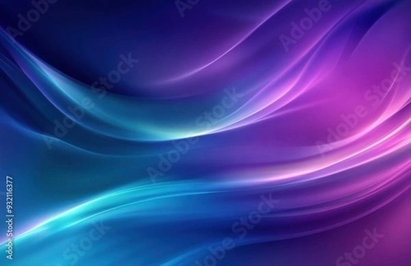 Fototapeta Abstract background, a blue and purple gradient color with smooth lines
