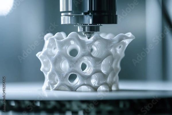 Fototapeta 3d printer producing a layered structure