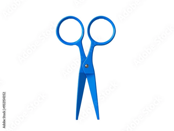 Fototapeta a pair of blue scissors