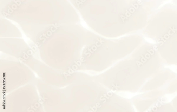 Obraz Water rays of light reflections shadow overlay effect on a white background reflection. Abstract blurred pool water light.
