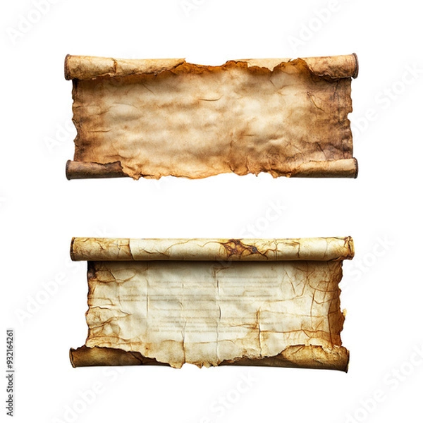 Fototapeta old paper scroll