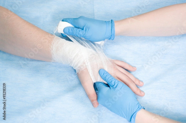 Obraz Pielęgniarka Bandages Hands