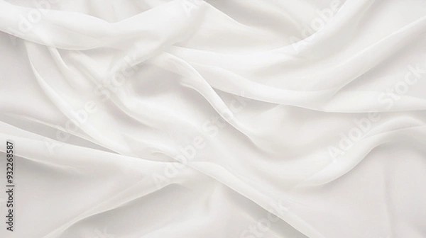 Fototapeta A white fabric with a pattern of dots