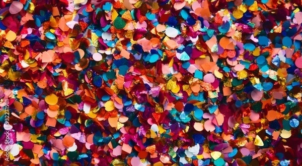 Obraz Colorful Confetti Background for Festive Occasions