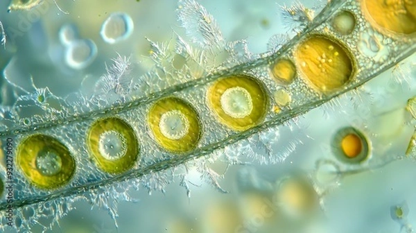 Obraz Licmophora sp. algae - Marine and freshwater diatom