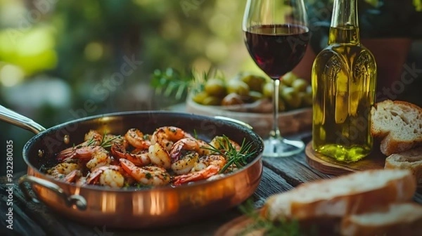 Obraz Romantic Italian lunch for a couple