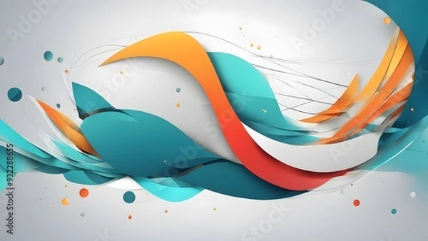 Obraz abstract background with waves