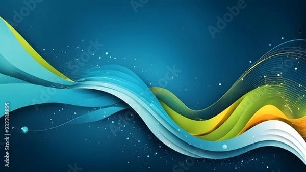 Obraz abstract background with wave