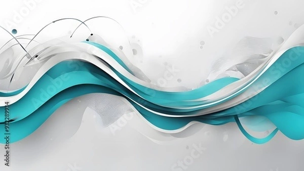 Obraz abstract blue wave background
