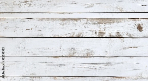 Fototapeta Whitewashed Weathered Wood Plank Texture Background