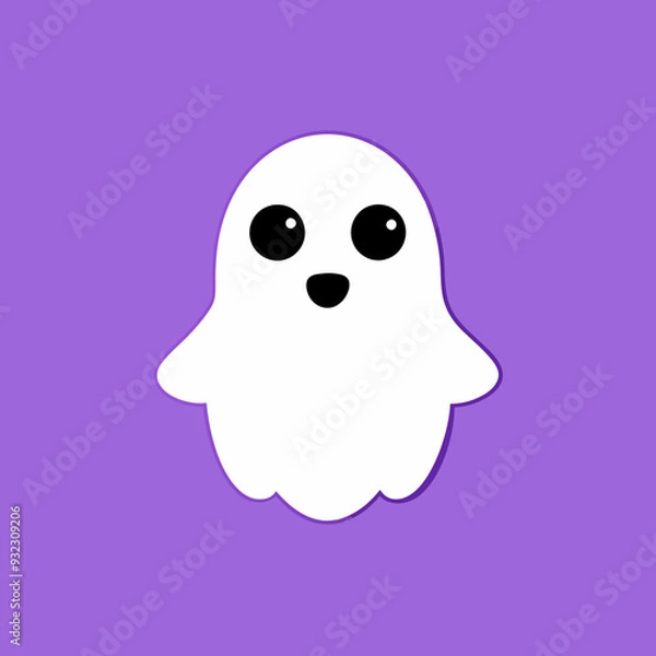 Obraz chibi halloween ghost, cute ghost vector, kawaii ghost, chibi ghost design, halloween ghost vector, ghost cartoon, chibi ghost illustration, spooky chibi ghost, ghost vector art, chibi ghost icon, gho