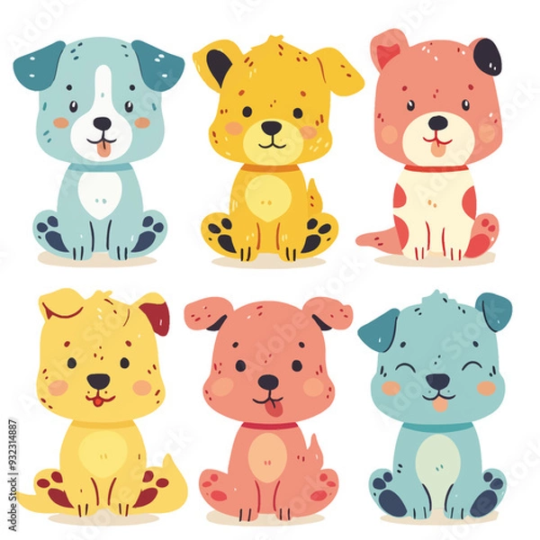 Fototapeta Vector Cerberus simple and minimal
