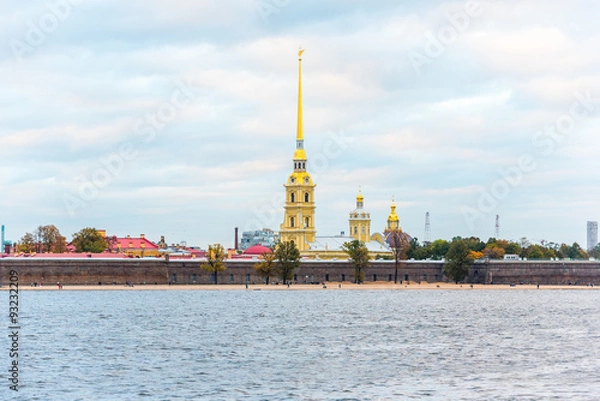 Fototapeta Peter and Paul Fortress, Saint Petersburg, in autumn