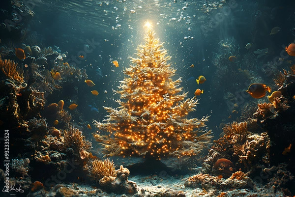 Obraz Christmas Tree Background