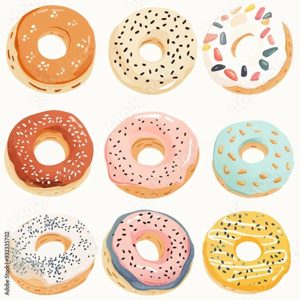 Fototapeta Vector Simit simple and minimalist