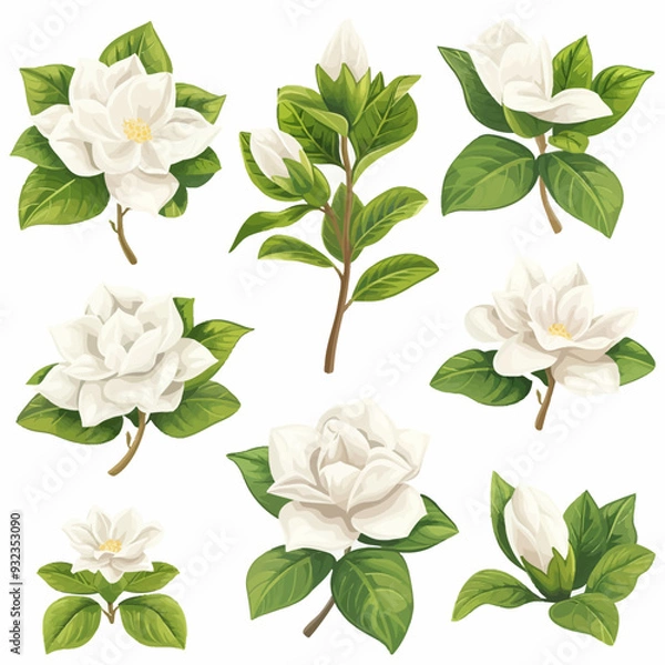 Obraz Vector Gardenia simple and minimal