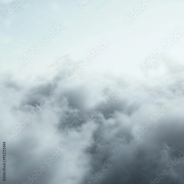 Fototapeta clouds sky aerial mist atmosphere nature scenic weather fluffy serene background horizon cloudscape peaceful tranquil blue sky white clouds high altitude calm 