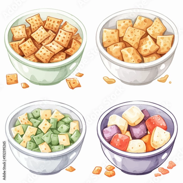 Fototapeta Vector Chex Mix simple and minimal