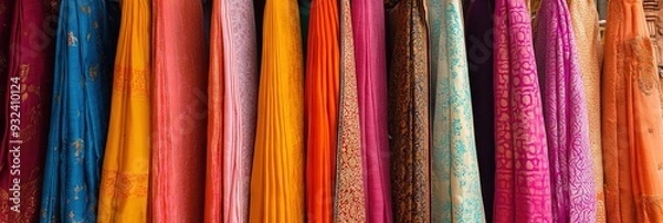 Obraz indian silk market