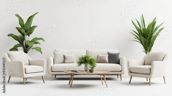 Fototapeta Modern Living Room Interior Design