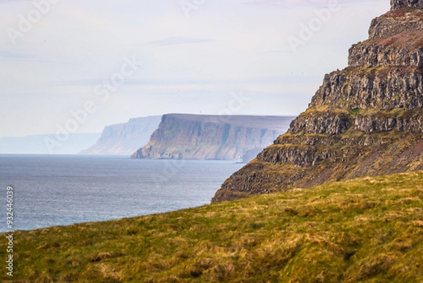 Fototapeta Looking North on the Icelandic Fjords 