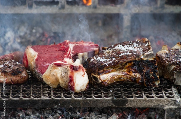 Obraz BBQ with florentines steaks