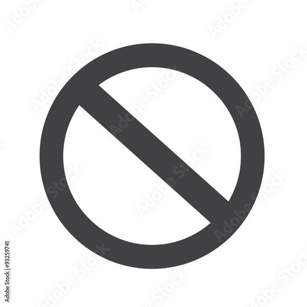 Obraz blank ban Symbol icon