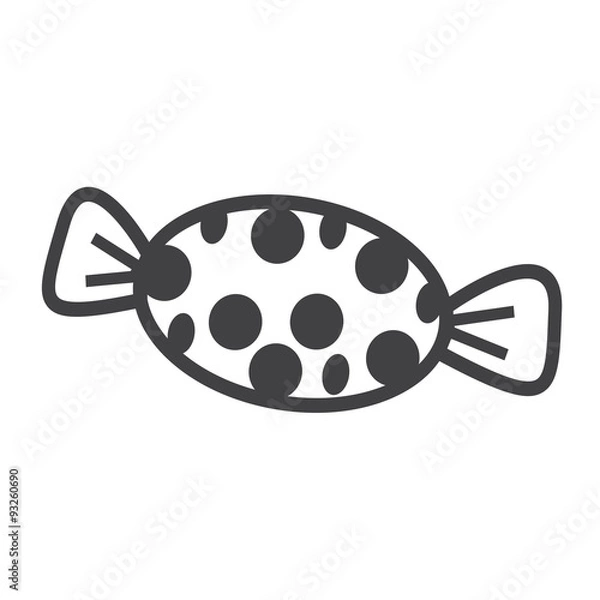 Fototapeta candy icon