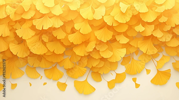 Fototapeta イチョウの背景素材