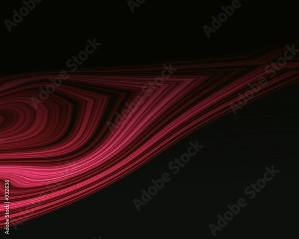 Fototapeta red glow on black