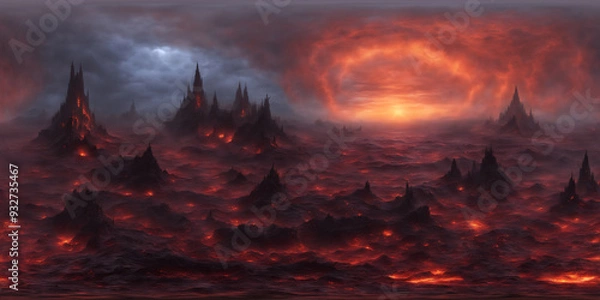 Fototapeta HDRI Hell Environment V3 Equirectangular Panorama 32