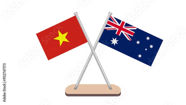 Obraz Australia Vietnam Flag