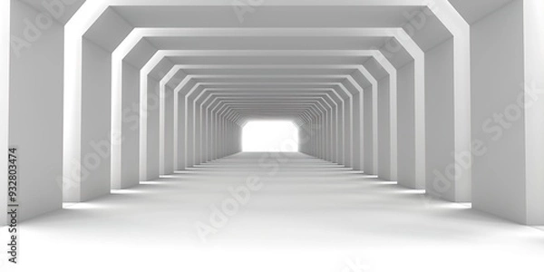 Fototapeta corridor with columns