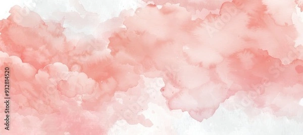 Fototapeta Soft Pink Watercolor Background