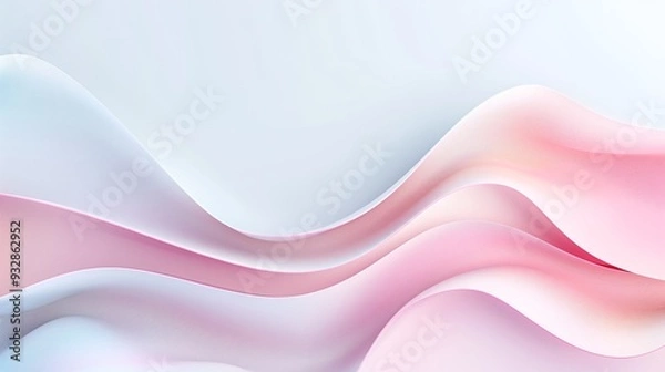 Obraz A contemporary abstract background with layered shapes and soft gradients, providing ample space for text in the center.