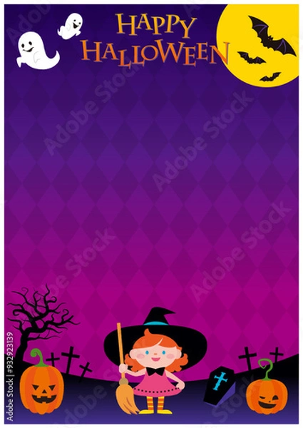 Obraz ハロウィン背景_ウィザード