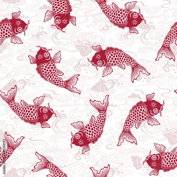 Fototapeta 鯉　パターン，