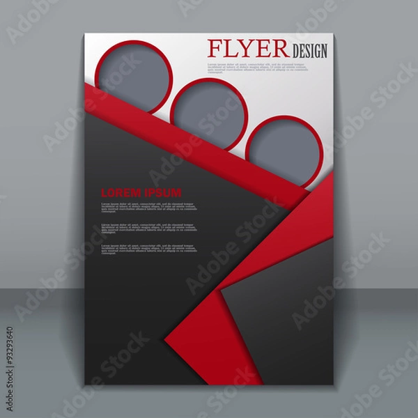 Obraz Vector flyer template for design 